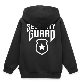 Sécurité de sécurité - Sweat Premium à capuche enfant bio - noir - Dos - AI Model Kid Male (0cm)
