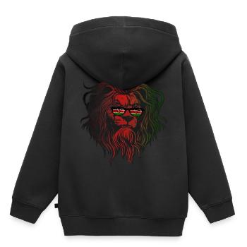 Kenya - Sweat Premium à capuche enfant bio - noir - Dos - AI Model Kid Male (0cm)