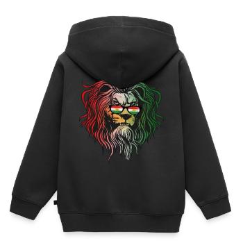 Kurdistan - Sweat Premium à capuche enfant bio - noir - Dos - AI Model Kid Male (0cm)