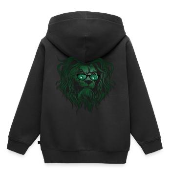 African Union - Kids Premium Organic Hoodie - black - Back - AI Model Kid Male (0cm)