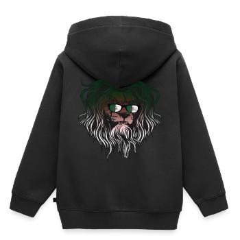 Algerien - Kinder Premium Organic Hoodie - Schwarz - Hinten - AI Model Kid Male (0cm)