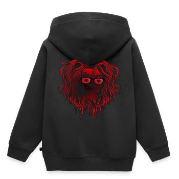 Albanien - Kinder Premium Organic Hoodie - Schwarz - Hinten - AI Model Kid Male (0cm)