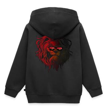 Angola - Sweat Premium à capuche enfant bio - noir - Dos - AI Model Kid Male (0cm)