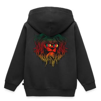 Kamerun - Kinder Premium Organic Hoodie - Schwarz - Hinten - AI Model Kid Male (0cm)
