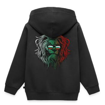 Bulgarie - Sweat Premium à capuche enfant bio - noir - Dos - AI Model Kid Male (0cm)
