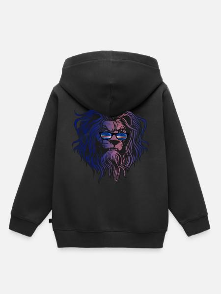 Cap Vert - Sweat Premium à capuche enfant bio - noir