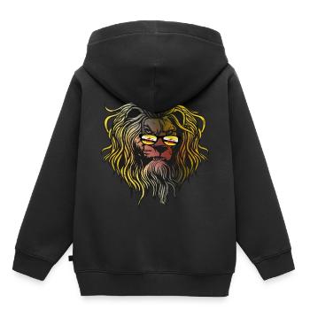 Brunei - Sweat Premium à capuche enfant bio - noir - Dos - AI Model Kid Male (0cm)
