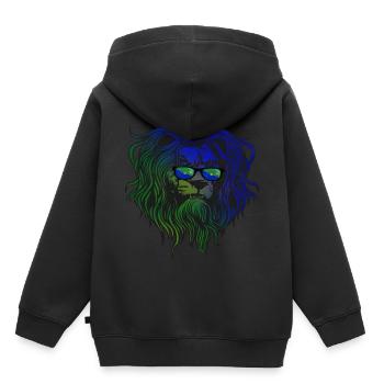 Île Christmas - Sweat Premium à capuche enfant bio - noir - Dos - AI Model Kid Male (0cm)