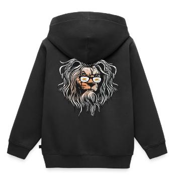 Zypern - Kinder Premium Organic Hoodie - Schwarz - Hinten - AI Model Kid Male (0cm)