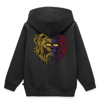 Kolumbien - Kinder Premium Organic Hoodie - Schwarz - Hinten - AI Model Kid Male (0cm)