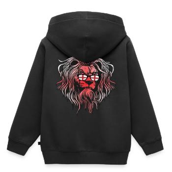 England - Kinder Premium Organic Hoodie - Schwarz - Hinten - AI Model Kid Male (0cm)