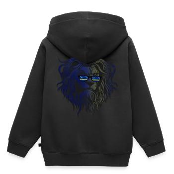 Curaçao - Kinder Premium Organic Hoodie - Schwarz - Hinten - AI Model Kid Male (0cm)