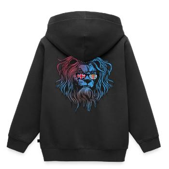Fiji - Kids Premium Organic Hoodie - black - Back - AI Model Kid Male (0cm)