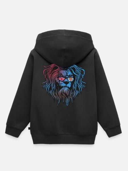 Fidschi - Kinder Premium Organic Hoodie - Schwarz
