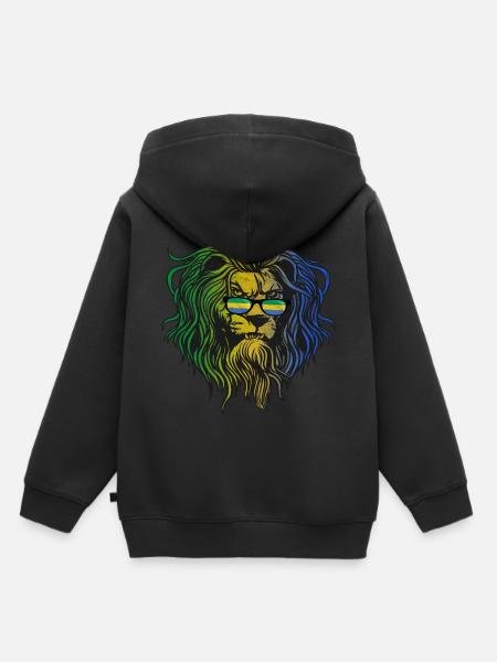Gabun - Kinder Premium Organic Hoodie - Schwarz