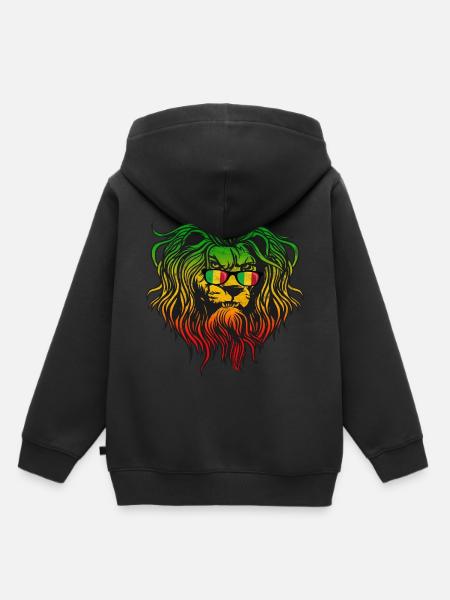 Mali - Sweat Premium à capuche enfant bio - noir