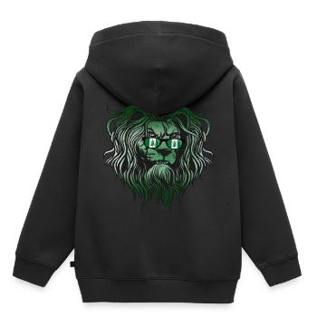 Île Norfolk - Sweat Premium à capuche enfant bio - noir - Dos - AI Model Kid Male (0cm)