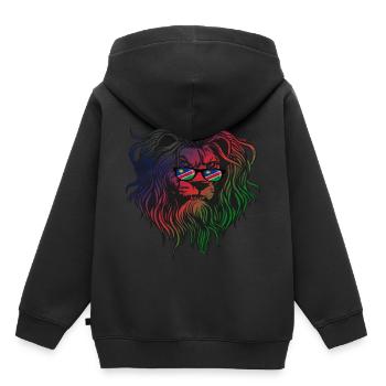 Namibie - Sweat Premium à capuche enfant bio - noir - Dos - AI Model Kid Male (0cm)