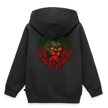 Portugal - Kinder Premium Organic Hoodie - Schwarz - Hinten - AI Model Kid Male (0cm)
