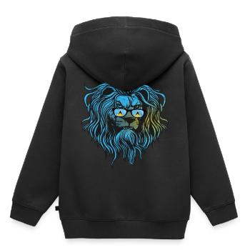 Sainte-Lucie - Sweat Premium à capuche enfant bio - noir - Dos - AI Model Kid Male (0cm)