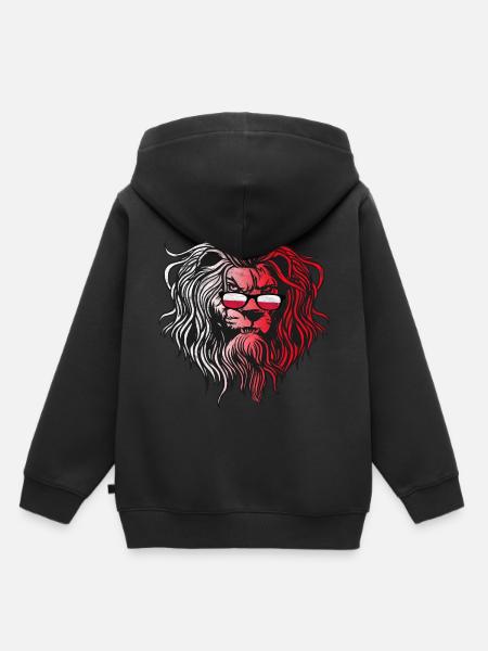 Polen - Kinder Premium Organic Hoodie - Schwarz