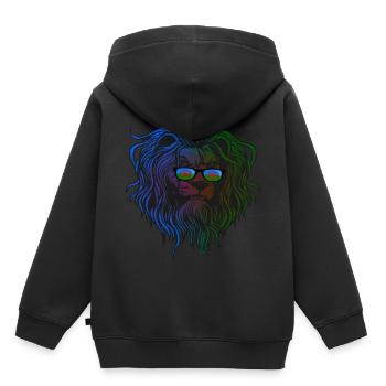 Roma - Kinder Premium Organic Hoodie - Schwarz - Hinten - AI Model Kid Male (0cm)