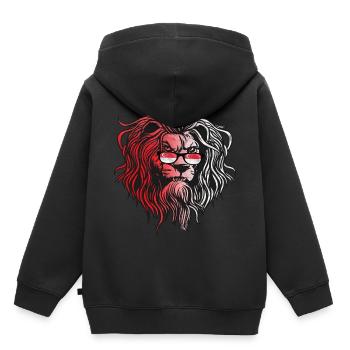 Singapur - Kinder Premium Organic Hoodie - Schwarz - Hinten - AI Model Kid Male (0cm)