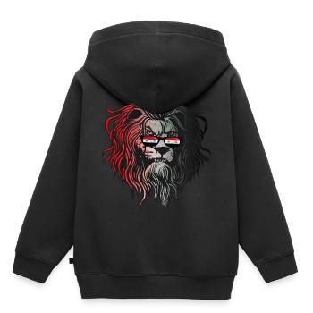 Syrie - Sweat Premium à capuche enfant bio - noir - Dos - AI Model Kid Male (0cm)