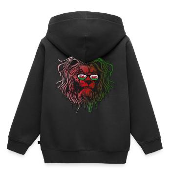 Pays de Galles - Sweat Premium à capuche enfant bio - noir - Dos - AI Model Kid Male (0cm)