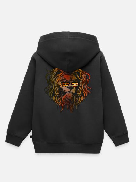 Uganda - Kinder Premium Organic Hoodie - Schwarz