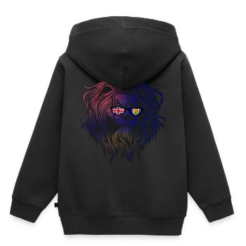 Turks und Caicosinseln - Kinder Premium Organic Hoodie - Schwarz - Hinten - AI Model Kid Male (0cm)