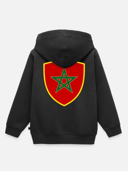 Marokko - Kinder Premium Organic Hoodie - Schwarz