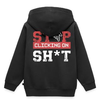 Cybersicherheit Hacker Programmierung Geschenkidee - Kinder Premium Organic Hoodie - Schwarz - Hinten - AI Model Kid Male (0cm)