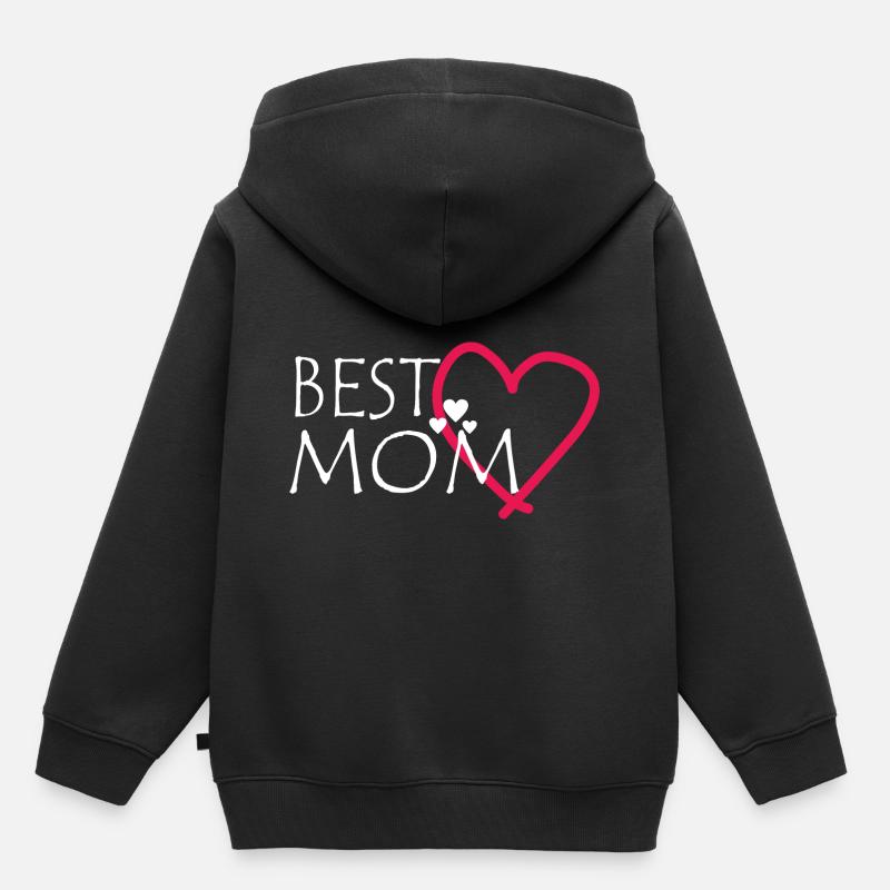 Mutter Muttertag Mama Geschenk Muttertagsgeschenk - Kinder Premium Organic Hoodie - Schwarz