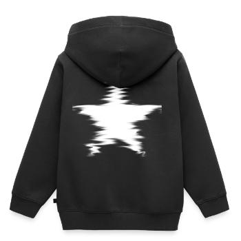 Étoile blanche floue Look cool idée cadeau - Sweat Premium à capuche enfant bio - noir - Dos - AI Model Kid Male (0cm)