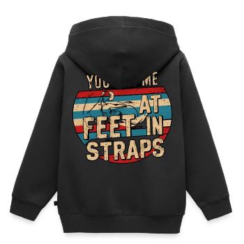 You Had Me At Feet In Straps 53 - Kinder Premium Organic Hoodie - Schwarz - Hinten - AI Model Kid Male (0cm)