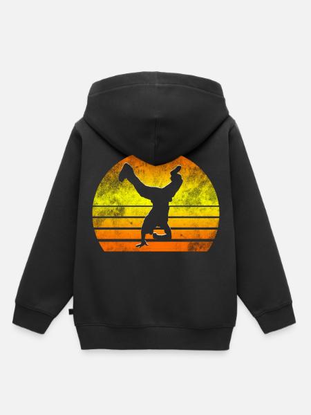 Breakdancing Breakdance Tanzen - Kinder Premium Organic Hoodie - Schwarz