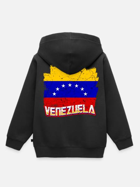 Venezuela Flagge - Kinder Premium Organic Hoodie - Schwarz