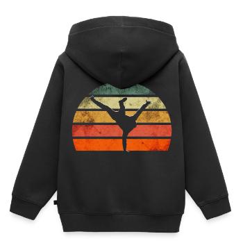 Breakdancing Breakdance Tanzen - Kinder Premium Organic Hoodie - Schwarz - Hinten - AI Model Kid Male (0cm)