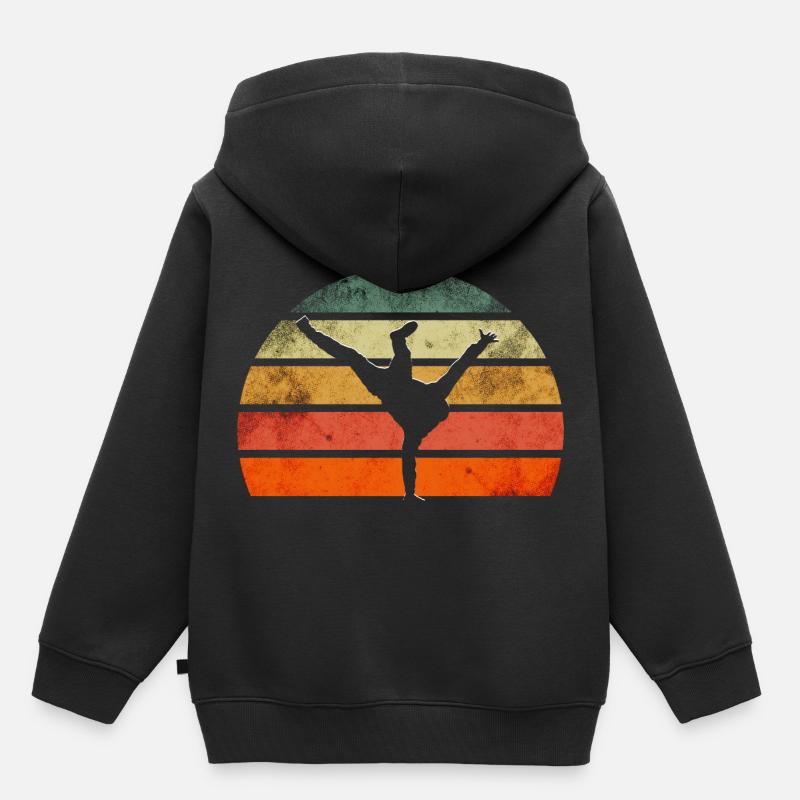 Breakdance Breakdance Danse - Sweat Premium à capuche enfant bio - noir