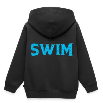 Nager - Sweat Premium à capuche enfant bio - noir - Dos - AI Model Kid Male (0cm)