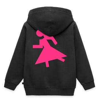 2541614 15391846 mariée - Sweat Premium à capuche enfant bio - noir - Dos - AI Model Kid Male (0cm)