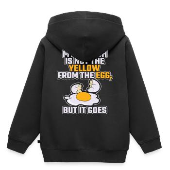 Lustiger Denglisch Spruch Denglisch Sprüche - Kinder Premium Organic Hoodie - Schwarz - Hinten - AI Model Kid Male (0cm)