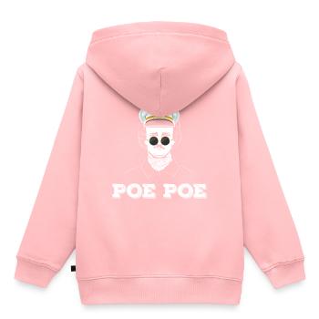 Edgar Allan Poe - Englische Literatur Autor - Kinder Premium Organic Hoodie - Rosa - Hinten - AI Model Kid Female (0cm)