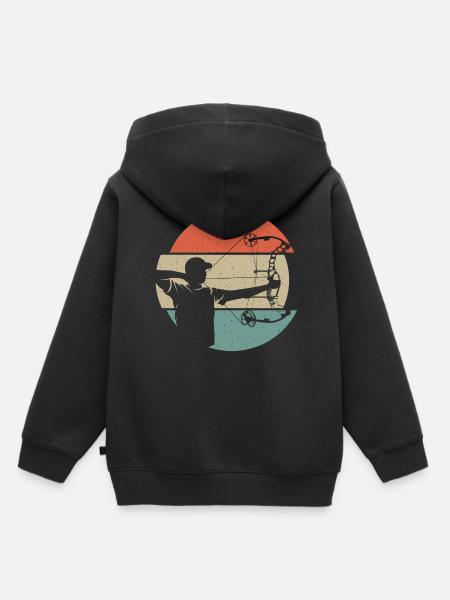 Bogenschießen Bogenschütze Compoundbogen Bogen - Kinder Premium Organic Hoodie - Schwarz