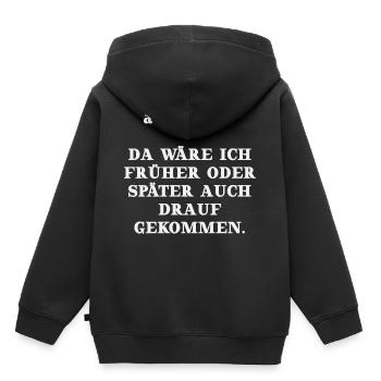 Mathe Satz des Pythagoras Geschenkidee lustig - Kinder Premium Organic Hoodie - Schwarz - Hinten - AI Model Kid Male (0cm)