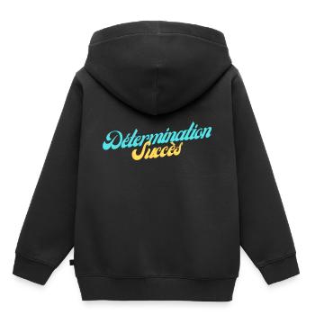 Détermination - Succès - Sweat Premium à capuche enfant bio - noir - Dos - AI Model Kid Male (0cm)