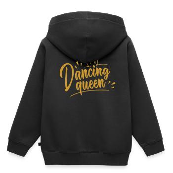 Dancing Queen - Kinder Premium Organic Hoodie - Schwarz - Hinten - AI Model Kid Male (0cm)