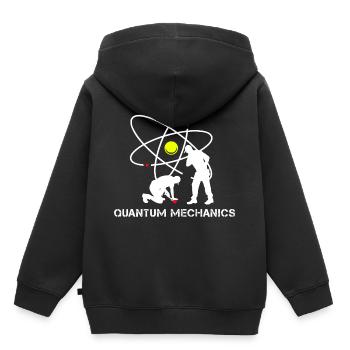 Quantenmechanik Physiker - Kinder Premium Organic Hoodie - Schwarz - Hinten - AI Model Kid Male (0cm)