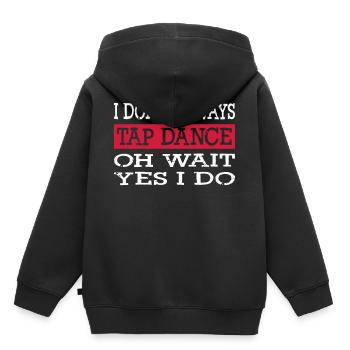 Tap Dance - Sweat Premium à capuche enfant bio - noir - Dos - AI Model Kid Male (0cm)